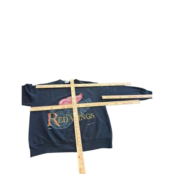 "NUTMEG MILLS" 1994 US Red Wings Sweatshirt SZ L Hockey Vintage Grandpa Core Y2K - Picture 5 of 6